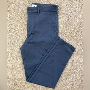 LOFT BNWT slim style Cadet Blue Gray High Waist slim Trousers